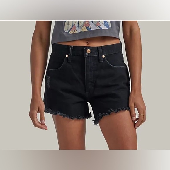 Wrangler Pants - NWT Wrangler Reworked Denim Cut Off Shorts Size 27